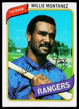 1980 Topps Willie Montanez #224 Texas Rangers