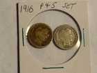 1916 P S Barber Dime Date Set