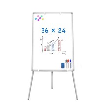 Easel Whiteboard - Magnetic Portable Dry Erase 36 x 24 Tripod Height Adjustab...