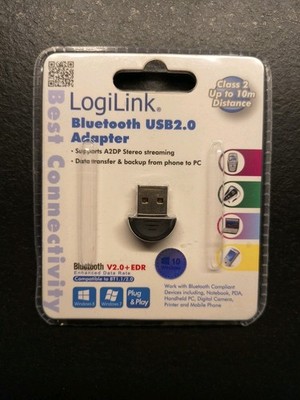 LogiLink Bluetooth V2.0 + EDR, Class 2 Micro USB 2.0 Adapter - 10m, Neu & OVP