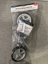 Universal 5" Walker Wheel Kit with Heavy Duty Ski Glides For Wheeled Walkers