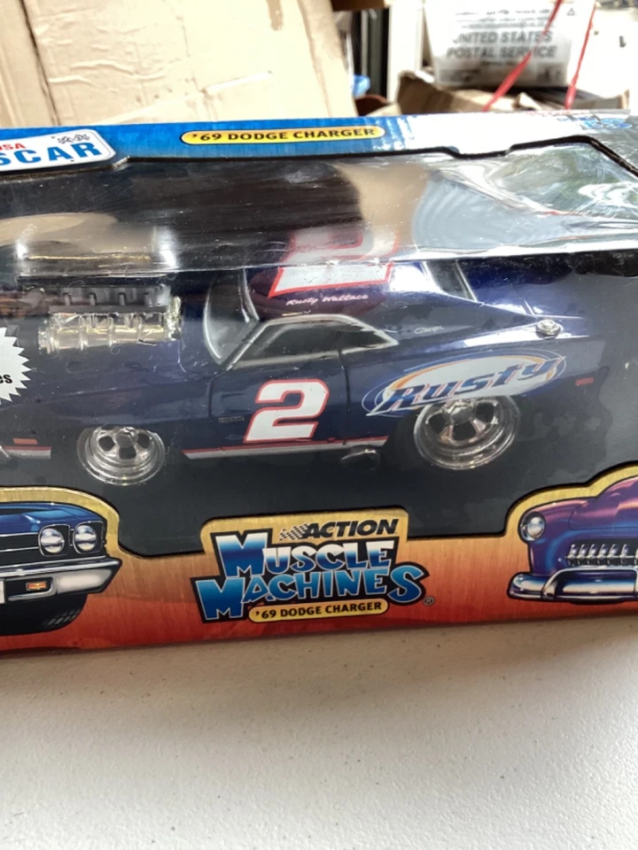 ACTION Muscle Machines 69 DODGE CHARGER, #2 Rusty Wallace.. NIB... - Image 2 of 4
