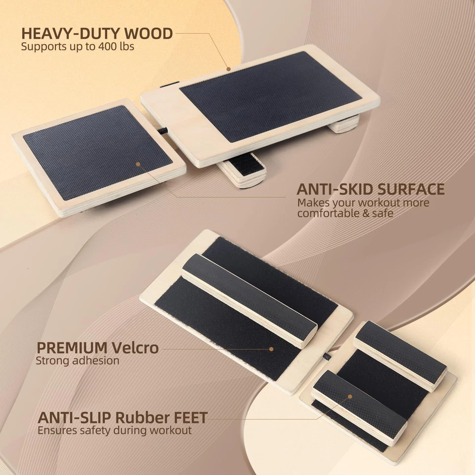 Тренажер для укрепления лодыжки для растяжения связок, доска для баланса одной ноги, нескользящий W - Изображение 4 из 4