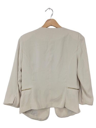 VERO MODA Blazer corto Mujeres Blazer Talla EU 34 blanco puro look casual - Imagen 2 de 5