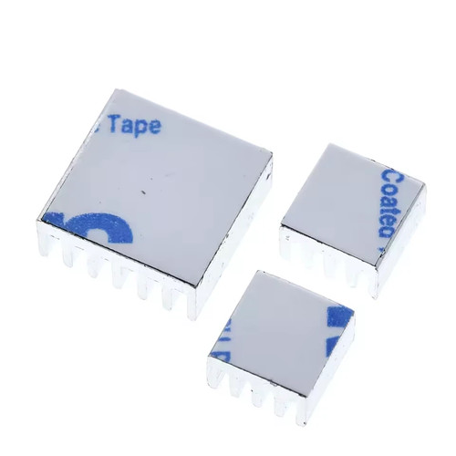 KIT 3 PIEZAS DISIPADORES TERMICOS PARA RASPBERRY PI B+,Pi 2 Pi 3 - Imagen 3 de 5
