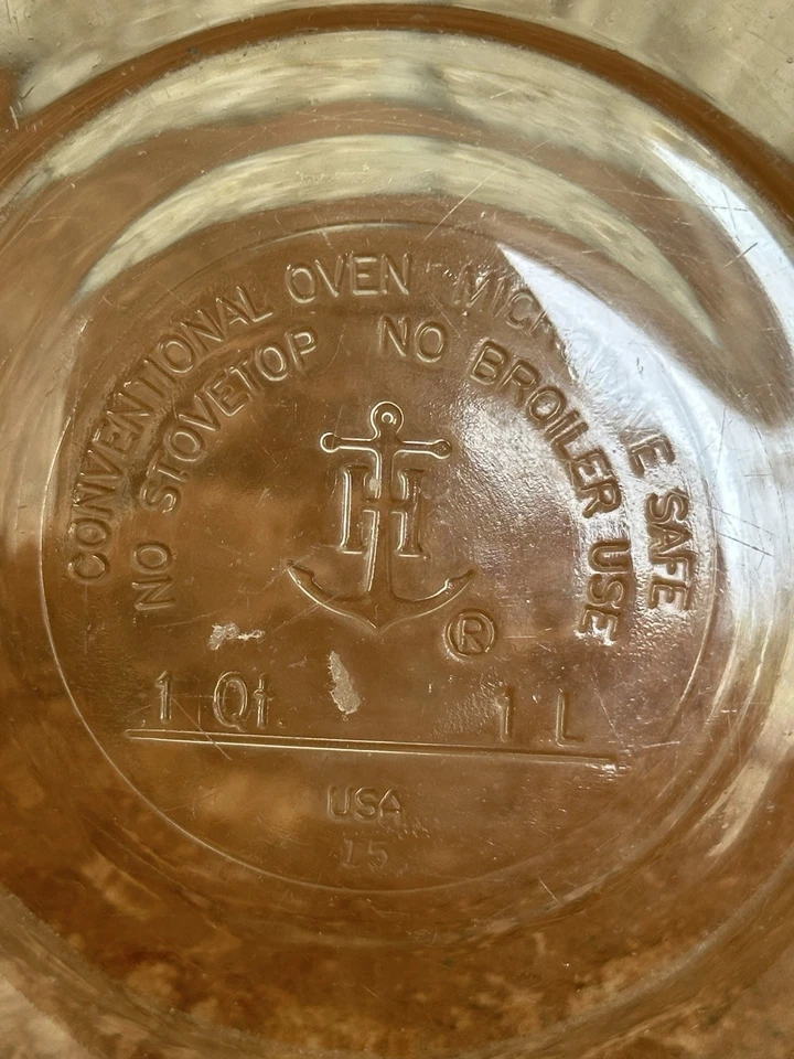 Anchor Hocking USA Clear Glass Mixing Bowl 1 Qt 6.5in  Conventional/Microwave - Image 2 of 3