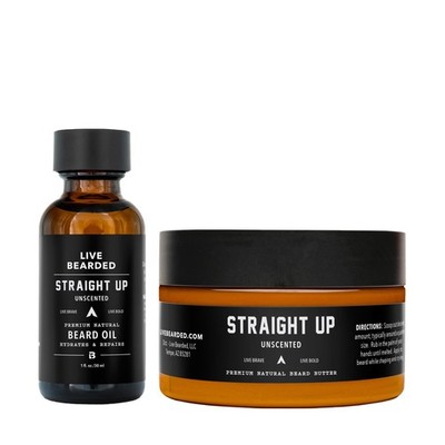 Live Bearded Beard Oil and Butter Grooming Kit - Made in the USA - All-Natura...