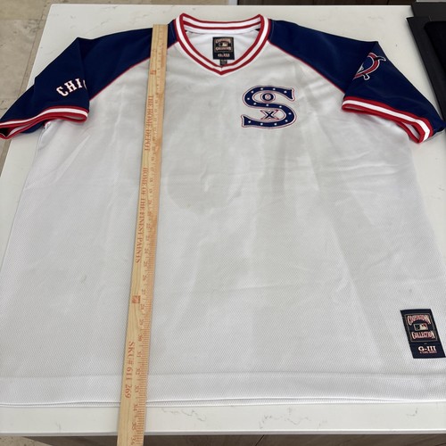 Vintage Chicago White Sox Cooperstown Collection White Jersey Sz 3XL (stained) - Picture 6 of 13
