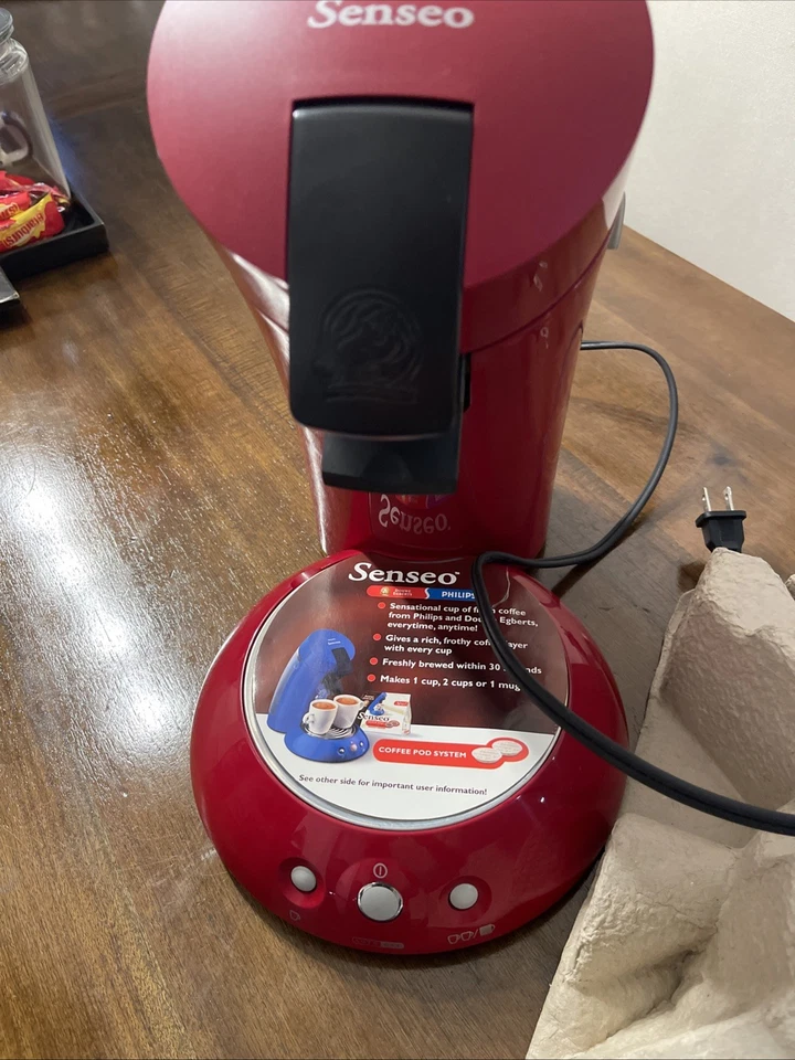 Cafetera Philips Senseo HD-7810 roja como nueva ¡usada una vez!! Foto 2 de 4