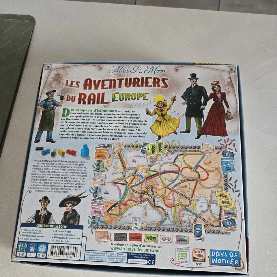 Les Aventuriers du Rail Europe Jeu de Plateau - Photo 2/4