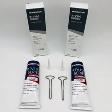 2x Momentive RTV 100 Series Silicon Rubber Adhesive Sealant RTV 102 WH 10.30oz