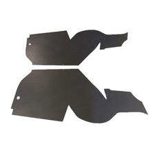 Trunk Side Panel Board 2pc for 1963 Dodge 440 2 Door Hardtop Gray Made in USA