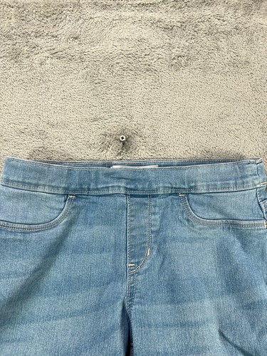 OLD NAVY Girls Size 14 Blue Jeans Skinny Crop Light Wash Pull On Stretch Fringe - Picture 4 of 12