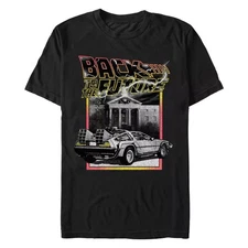 Back to the Future Black and White Scene T-Shirt