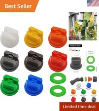 Versatile 8 Nozzle Set with 110 Flat Fan Nozzles for Garden Spraying
