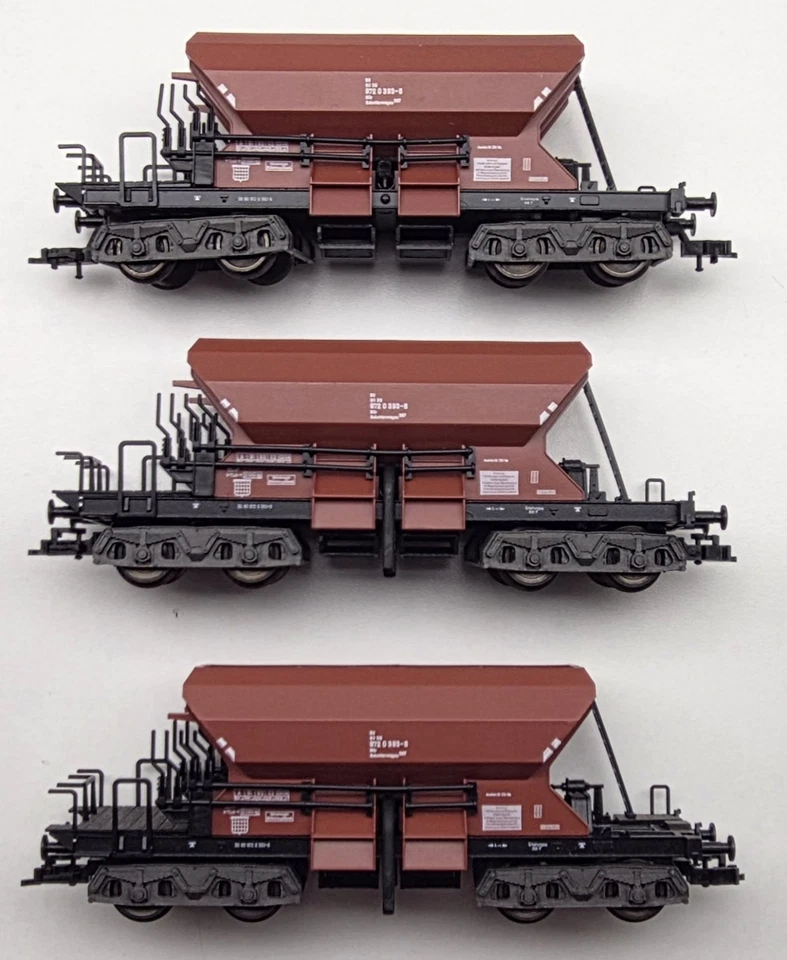 Fleischmann H0 5525 3tlg. Schüttgutwagen Set DB wenig bespielt Top o.OVP