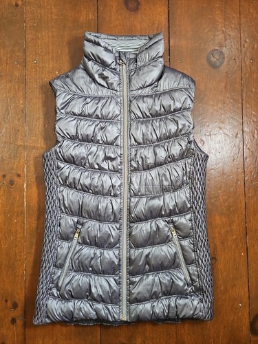 CALVIN KLEIN Vest Womens Small Perfomance Gray Down Fill A2