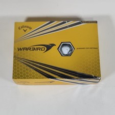 Callaway Warbird Distance Pack of 12 White Golf Balls. New Gold Box.
