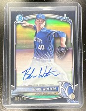 Blake Wolters Bowman Chrome 2025 Black Refractor /10 Auto