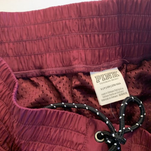 Victoria Secret PINK Shorts NWT Burgundy Pull On Small High Waist Lined Women - Picture 18 of 20
