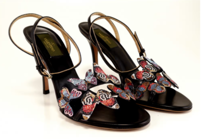 Valentino Garavani Butterfly Sparkle Sandals Size EU 37/ US 7 | eBay