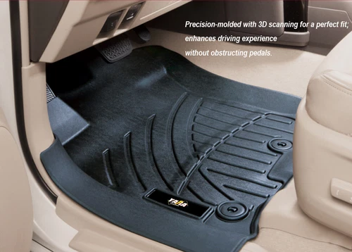 Luxury 5D TPE  Floor Mats for Toyota Hilux Dual Cab 2005-2015 Waterproof - Picture 11 of 12
