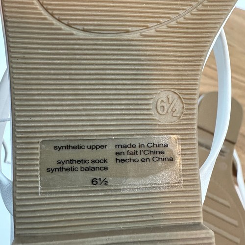 Neue Damen-Sandalen Seychellen Wunschliste weiße Schleife Riemen-Flip-Flops Größe 6,5 M - Bild 9 von 9