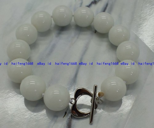 Mehrfarbig Rund Perlen Silber Herz Verschluss Armband 19cm (Nicht Eine Perle) - Bild 188 von 207