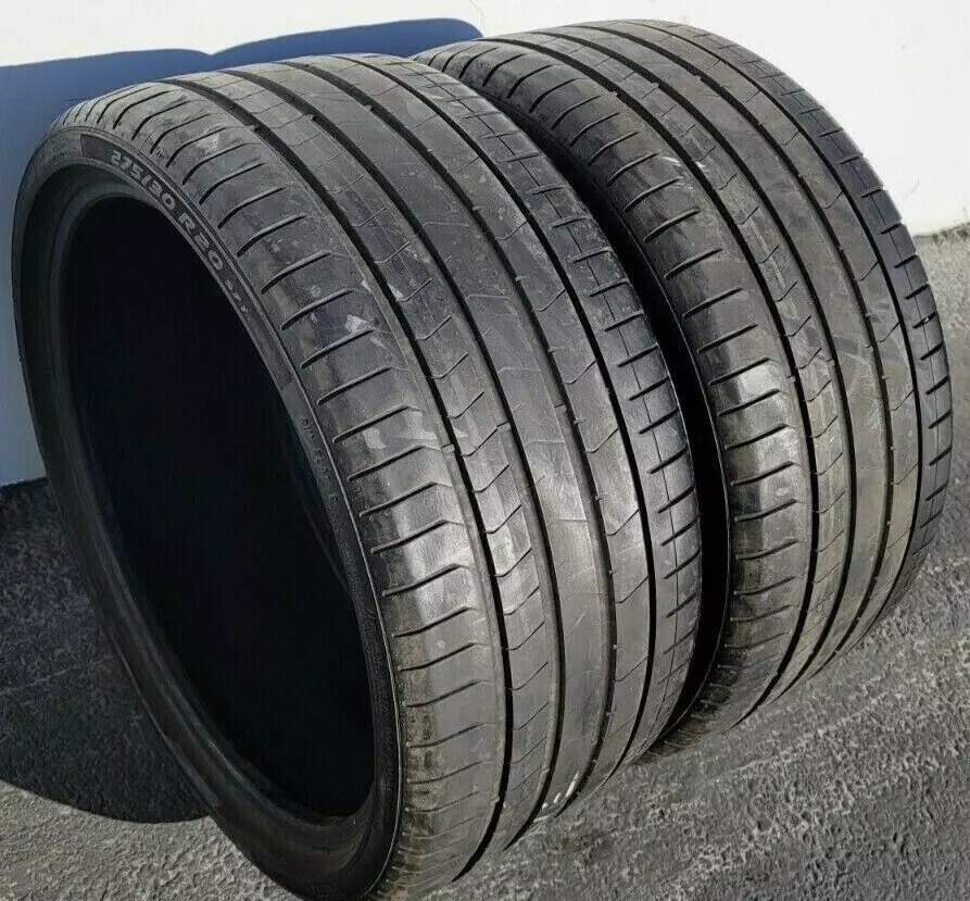TWO USED Pirelli P-Zero (PZ4) Performance Radial Tires - 275/30R20 97Y