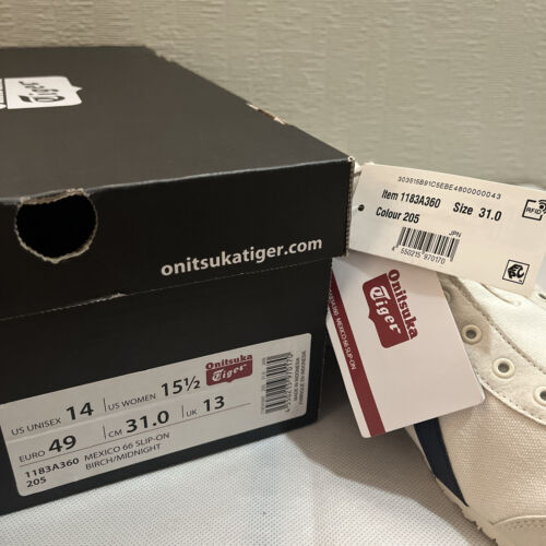 Onitsuka Tiger MEXICO 66 SLIP-ON 1183A360 205 Birch/Midnight Unisex Shoes - Picture 7 of 11