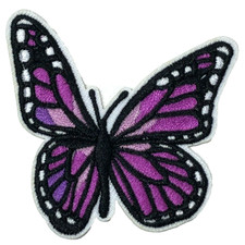 Patch Sew On Iron On Embroidered Clothing Hats Jackets Coat Butterfly Sign A242