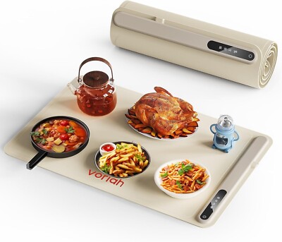 Voriah Electric Warming Tray-Foldable Food Warmer, Hot Plate for Buffet with 3 M