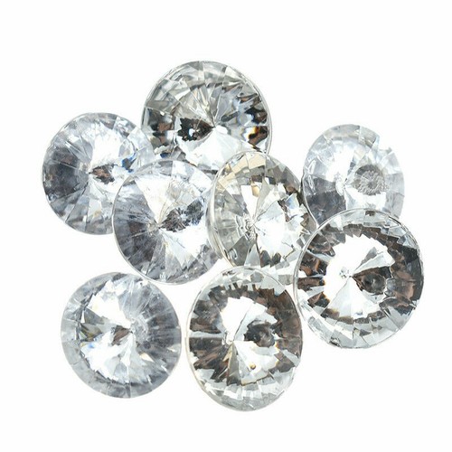 50Pcs Crystal Rhinestone Shank Button Sofa Upholstery Garment Sewing Decor DIY - Picture 8 of 11