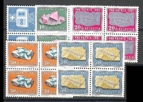Switzerland LOT Sc B252 56 B303 07 B329 333 B340 43 B356 58  ALL BL4 MINT NH VF - Image 2 of 4