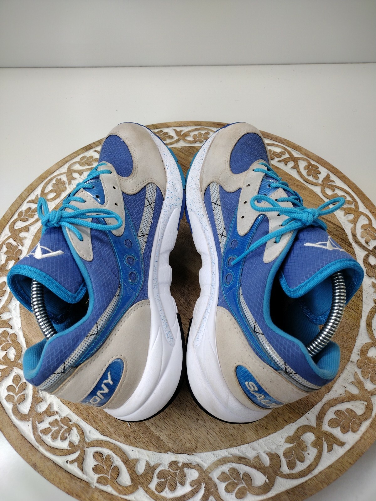 Saucony Aya Shoes S70460-2 in Blue & White Men's Size 7.5 thumbnail 5