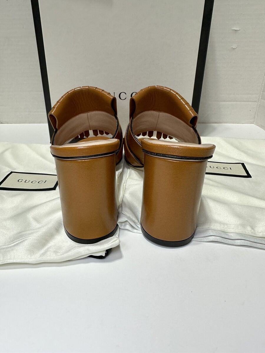 NEW Gucci US 6.5 EU 36.5 Shoes Marmont GG Fringe Brown NEW Gucci US 6.5 EU 36.5 Shoes Marmont GG Fringe Brown