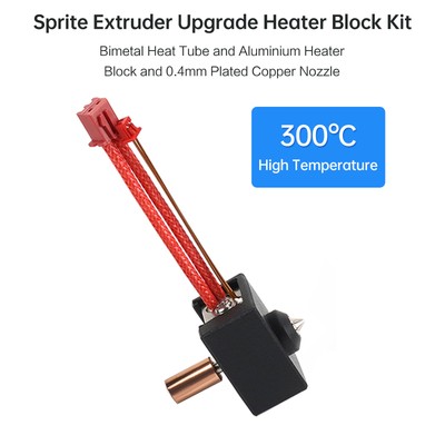 Extruder Upgrade Heater Block Kit High Temperature 300  with Heater Block W3G6