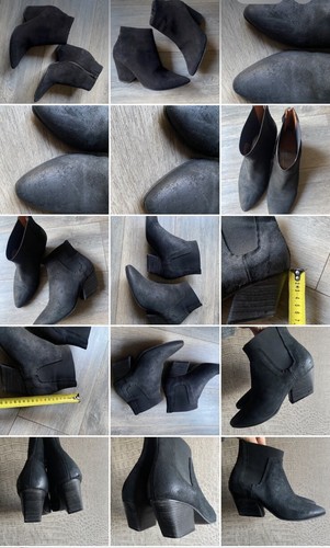 Botines de Vaquero Hudson Cuero Gamuza Negro Elástico 7 40 - Imagen 3 de 24