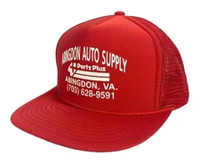 Abington Auto Supply Parts Plus Abington, VA Mesh-Back Trucker Ball Cap Red