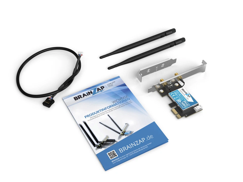 1200 Mbit PCIe PCI-Express WLAN Karte WiFi 2,4/5 GHz Dual-Band Netzwerkkarte PC - Bild 2 von 4