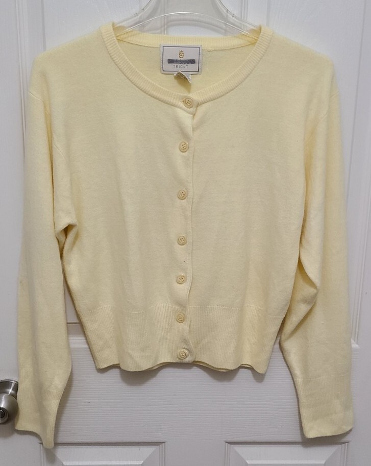 Express Tricot Womens Light Yellow Long 