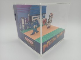 Megaman Mega Man V 5 Nintendo NES Shadow Box Diorama Cube