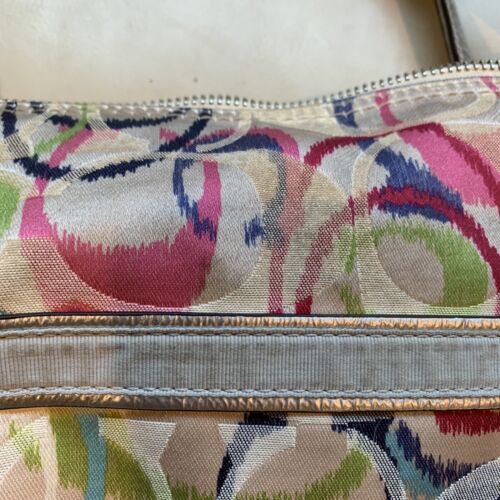 COACH POPPY SIGNATURE C DREAM LOGO GLAM SHOPPER TOTE CANVAS BAG - Picture 14 of 18