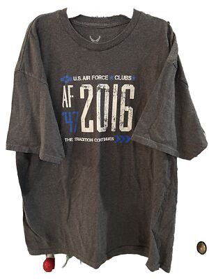 US Air Force Clubs 2016 Men's Gray T-shirt XL Since 1947 Tradition Continues