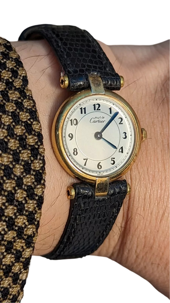 Cartier Montre à quartz, Vendôme, vermeil (argent massif plaqué or