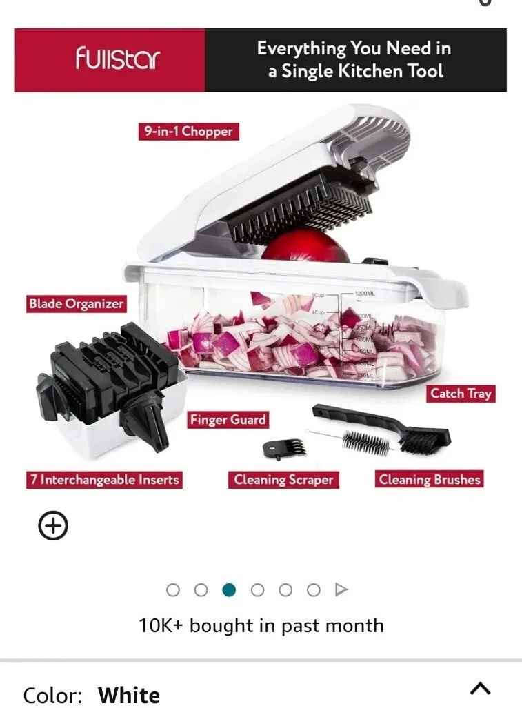 Vegetable Chopper - Stainless Steel Blades (Fullstar)