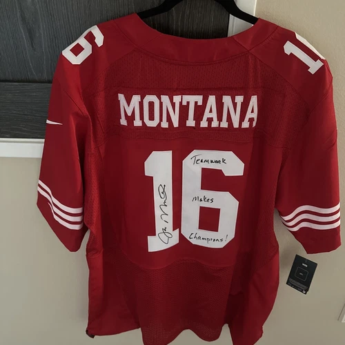 Joe Montana Autographed RARE Nike “On Field Players” 49ers Jersey. NFL Authentic