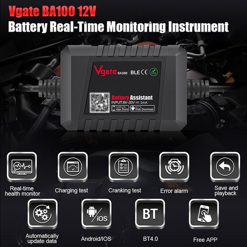 Hot Car Battery Monitor BM2 Bluetooth 4.0 12V Car Battery Lithium Battery Tester - Picture 13 of 15