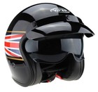 VIPER RS-V06 OPEN FACE SCOOTER MOTORCYCLE RETRO HELMET BRITISH UNION JACK FLAG