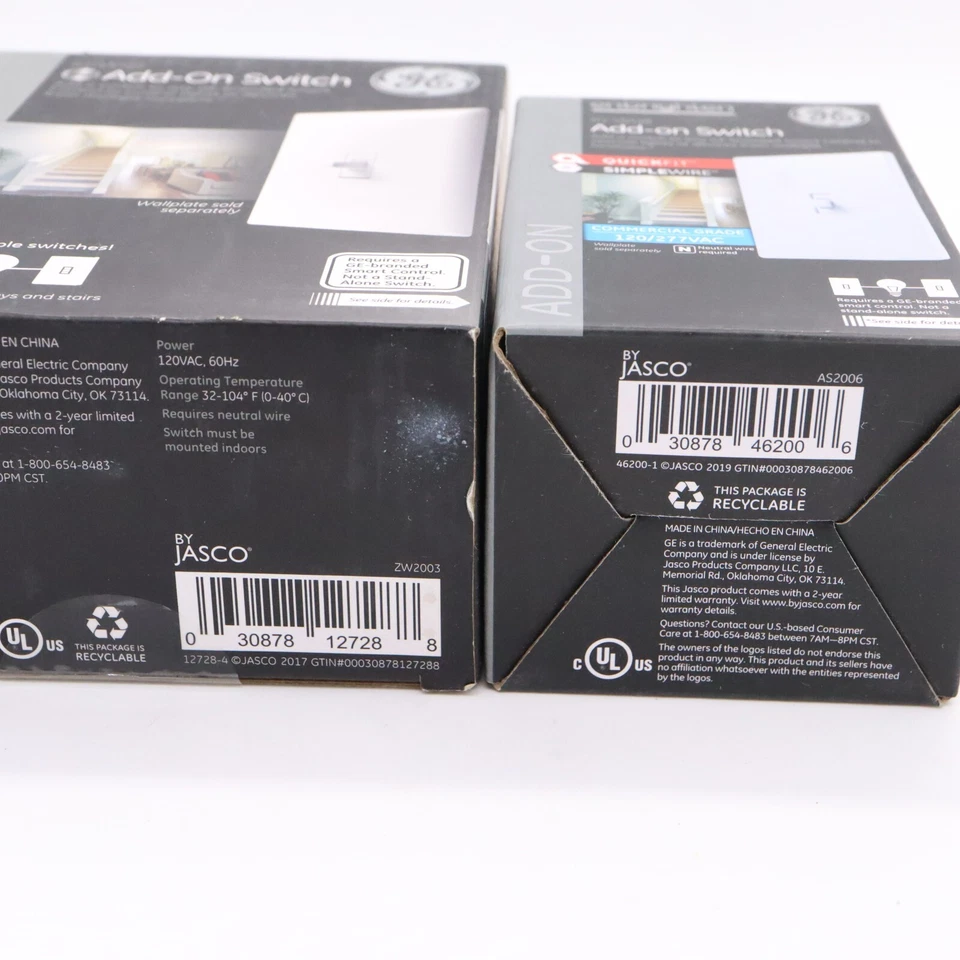 Lote de 10 interruptores adicionales GE para controles de iluminación inteligentes GE Z-Wave/GE Zigbee NUEVO Foto 4 de 4
